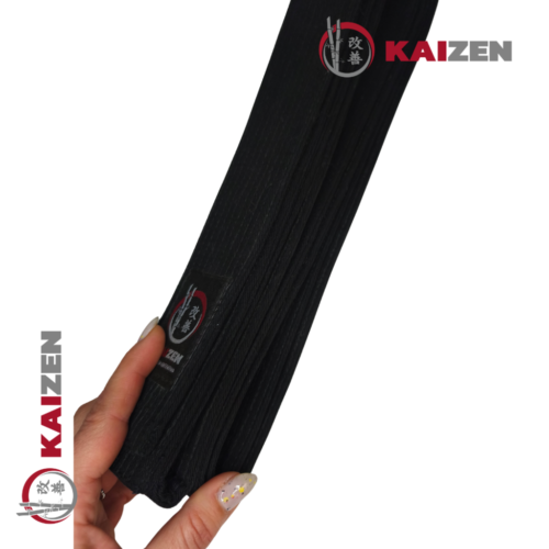 Cinturon KAIZEN Negro 10 costuras