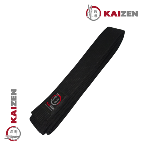 Cinturon KAIZEN Negro 10 costuras